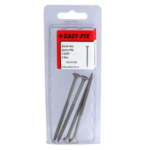 Suruburi PAL 4.5 x8 0 pz2 inoxa2, 4 buc