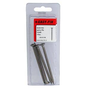 Suruburi PAL 5 x 80 pz2 inoxa2, 4 buc
