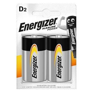 Baterii alcaline D ENERGIZER, 2 bucati