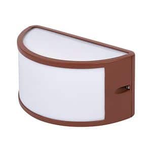 Aplica exterior ERSTE Sorey, E27, 60W, IP44, metal, alb/maro