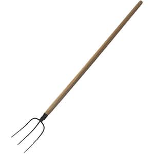 Furca cu coada Evotools, otel-lemn, 3 dinti