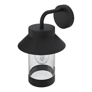 Lampa de exterior GOODHOME, LED, E27, 25W, IP44, plastic si otel inoxidabil, negru