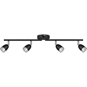 Spot LED Apheliotes GOODHOME, 3 becuri GU10, 7W, metal, negru