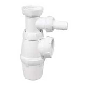 Sifon pentru chiuveta Wirquin, plastic, alb