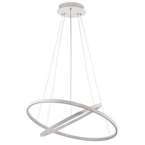 Lustra tip pendul, Alb, 36 W, 2 x Integrat  GoodHome Talberc