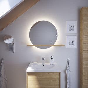 Oglinda baie, rotunda, cu LED, 70 cm  GoodHome Avela