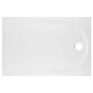 Cadita dus GoodHome Cavally, dreptunghiulara, compozit, 140 x 90 x 3 cm, alb