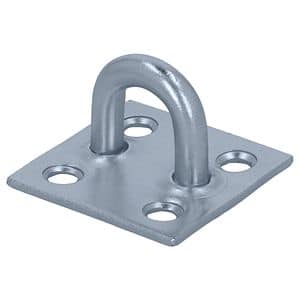 Placa cu ochi Suki, 50x50x34 mm, argintiu