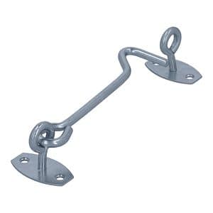 Incuietoare cu carlig Suki, 125x5.5 mm, argintiu