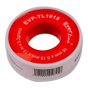 Banda teflon Everpro, 16 mm x 15 m, alb