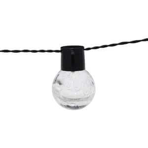 Ghirlanda decorativa LED Crackle 101256994, 1.7m, 8 becuri, negru