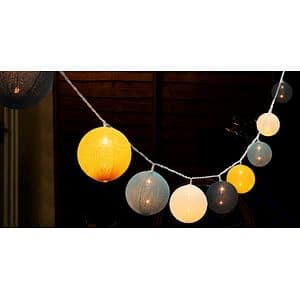 Ghirlanda LED Magliano, 20 becuri, IP44, multicolor