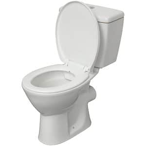 Set vas WC TAVA3060A, ceramica, evacuare orizontala, rezervor 3-6 l, capac SoftClose, alb