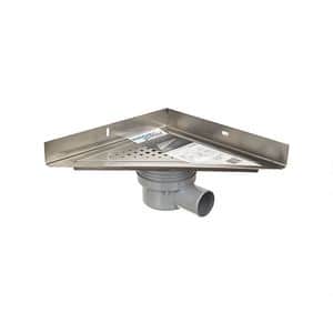 Sistem scurgere dus Pard, D 50mm, 250x250mm, argintiu