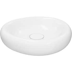 Lavoar pe blat GOODHOME Kentia, ceramica, 40.9 x 39.6 x 8.9 cm, alb mat