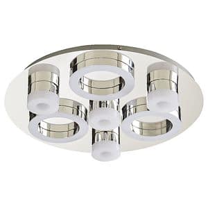 Plafoniera LED, 1 x 18,3 W, crom, metal si plastic  GoodHome 