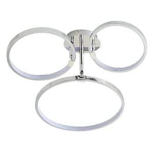 Plafoniera LED, 1 x 19.3 W, crom, metal si plastic  GoodHome 