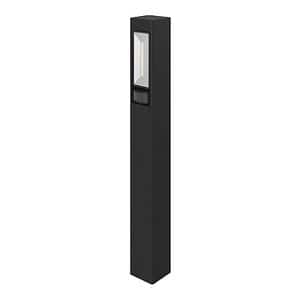 Stalp cu iluminare LED GoodHome Davern, 20W, 2000lm, 5000K, IP65, negru