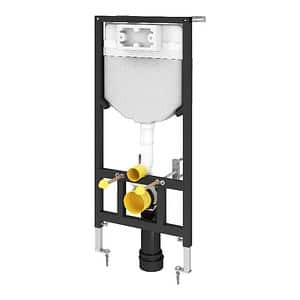 Rezervor WC incastrat, negru, 6 L OPP