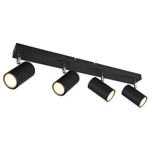 Spot Led Negru Metal 4X 35W Gu10