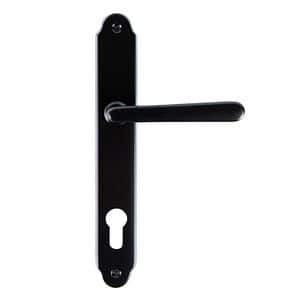Maner usa, placa 90 mm, cilindru, negru  Wien
