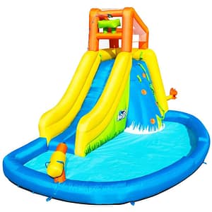 Tobogan de apa Mount Splashmore Mega Waterpark BESTWAY, 435 x 286 x 267 cm, 1089 l, multicolor