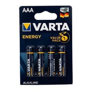Baterii alcaline AAA R3 VARTA, 4 bucati  