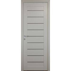 Usa interior Tarra, cu geam, reversibila, MDF, 88 x 203 cm, alb