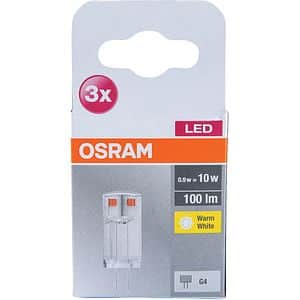 Bec LED OSRAM 4058075449985, G4, 0.9W, 100lm, lumina calda