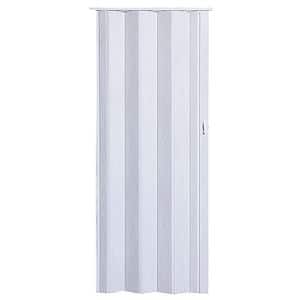 Usa interior Acordeon, fara geam, reversibila, PVC, 83 x 203 cm, stejar alb