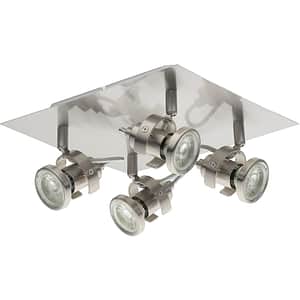 Spot LED Arachne GOODHOME, 4 becuri GU10, 5W, crom