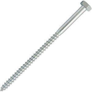 Surub lemn cap hexagonal DIN 571, 10 x 200 mm, ZA, vrac