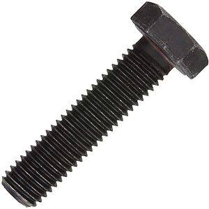 Surub cap hexagonal, 10 x 25 mm, otel, negru