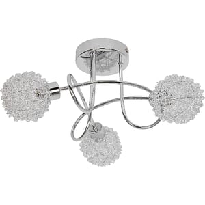 Lampa GOODHOME Caelus, 3 x G9, 40W, argintiu