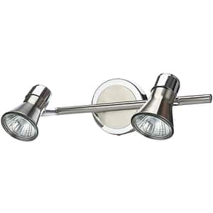 Spot LED Aphroditus GOODHOME, 2 becuri GU10, 10W, crom