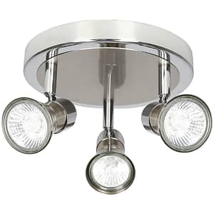 Spot LED Aphroditus GOODHOME, 3 becuri GU10, 10W, crom