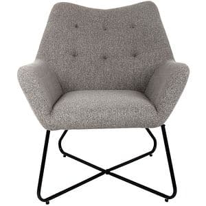 Fotoliu Turio, 86.5 x 80 x 75 cm, panza, gri