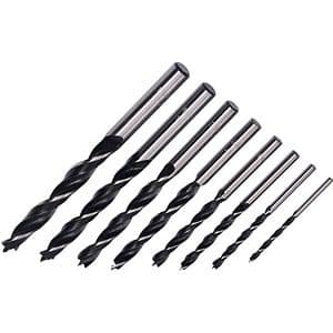 Burghiu lemn Erbauer, set 8 bucati