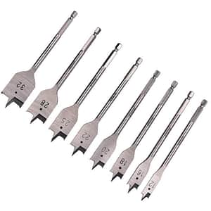 Burghiu plat lemn Erbauer, set 8 bucati