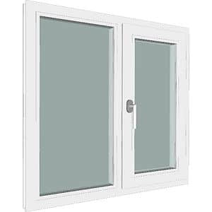 Fereastra termopan FENSTERWELT, PVC, 5 camere, 100 x 100 cm, deschidere oscilobatanta stanga, alb