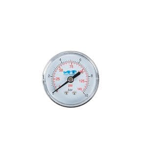 Manometru AQUATEHNICA MAN10-BACK, 1/4'', plastic
