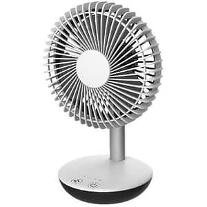 Ventilator cu picior, 3 trepte de viteza, 45W, alb