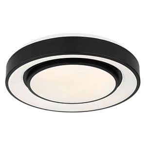 Plafoniera LED, negru metal, 24W RGB  Globo Sully