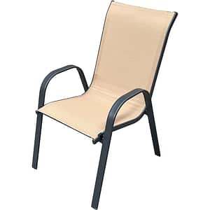 Scaun gradina, otel, 54 x 70 x 92 cm, maro taupe