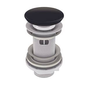 Ventil WIRQUIN quick-clack cu preaplin, dop ceramic, negru