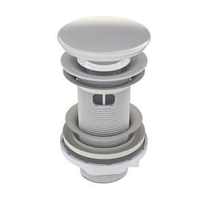 Ventil WIRQUIN quick-clack cu preaplin, dop ceramic, L 100 mm, alb