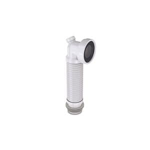 Racord WC rigid-extensibil cu mason Wirquin Essentials 70950177, polipropilena, D 100/40 mm, 46 cm, alb