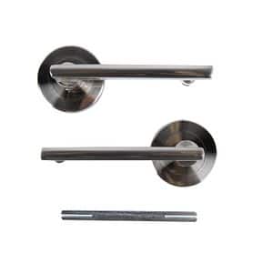 Set manere, fara rozete, aluminiu, nichel satinat, blister  Yale Cortina