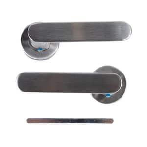 Set manere, inox satinat pentru usi metalice  Yale Elisa