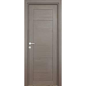 Usa interior Amyra, fara geam, reversibila, MDF, 68 x 203 cm, maro inchis